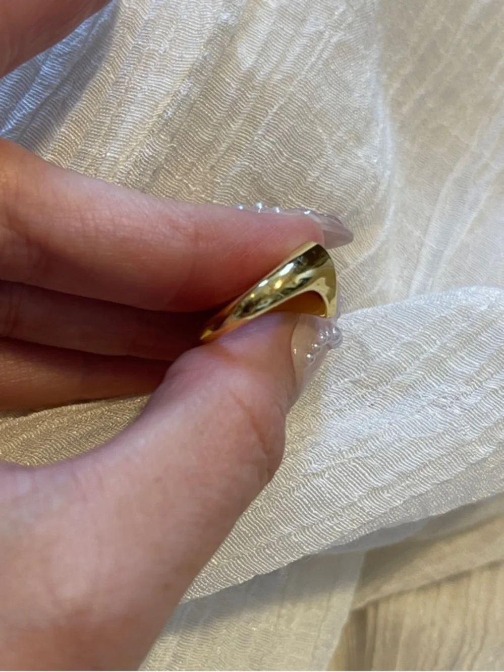 Gorjana Gold Heart Signet Pinkie Ring